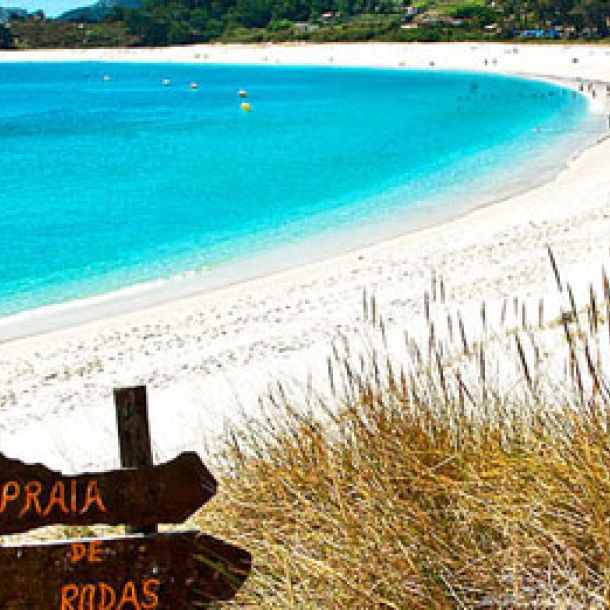 Playa de rodas Islas Cíes, Galicia