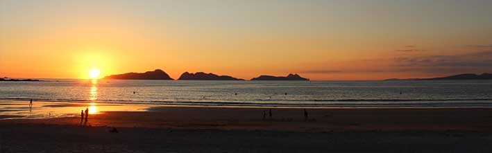 Como chegar à praia de Rodas nas Ilhas Cíes, Galiza