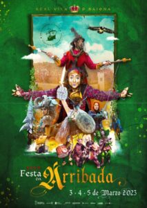 Arribada 2023, official poster for Baiona's big festival