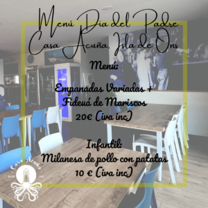 Casa Acuña in Ons, the best place to celebrate father's day