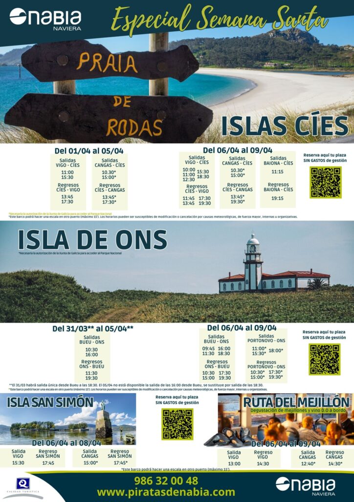 Ilhas Cíes Semana da Páscoa 2023