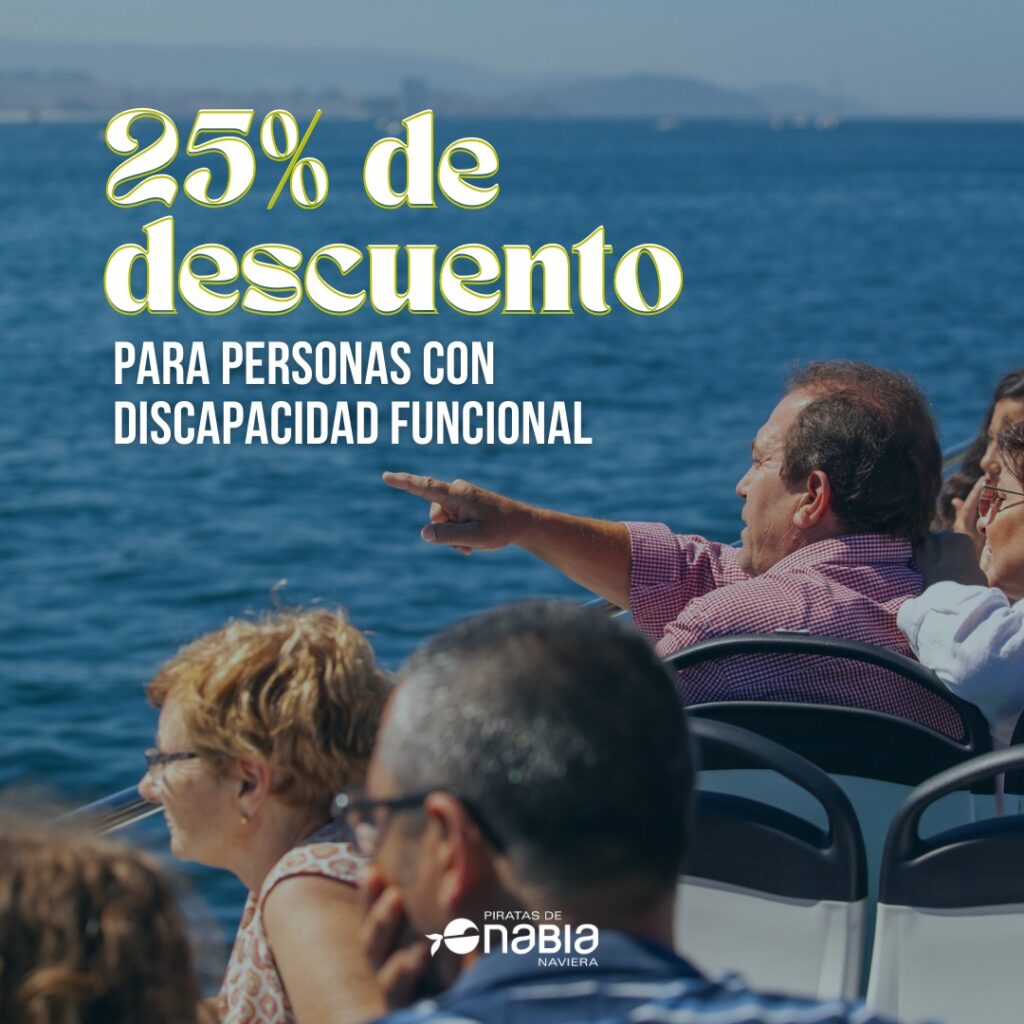25% discount for people with functional diversity